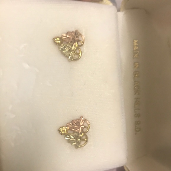 Landstrom’s Black Hills Gold Earrings- 10K - Picture 2 of 3